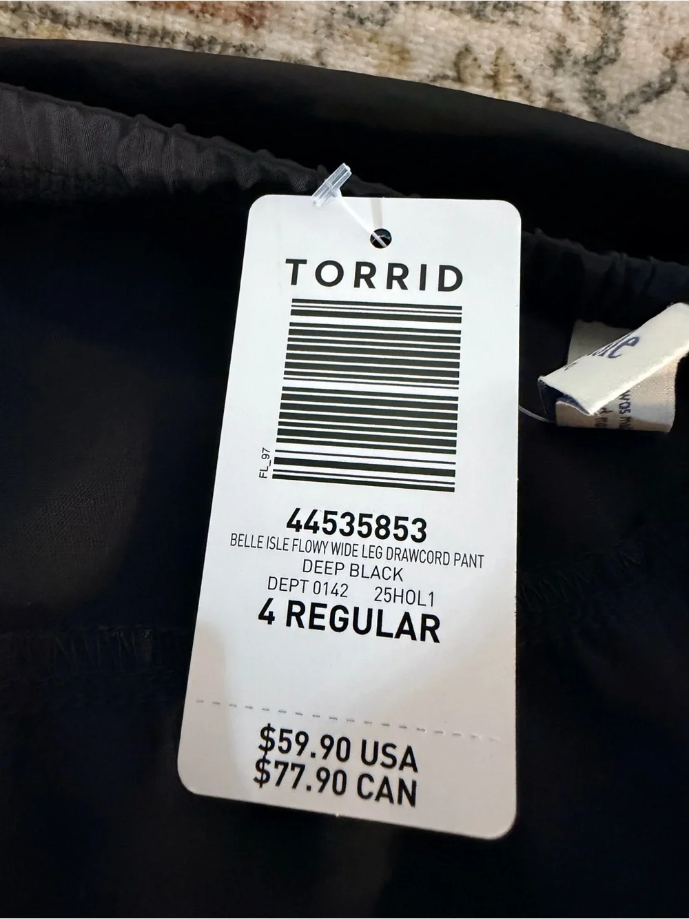 torrid black wide